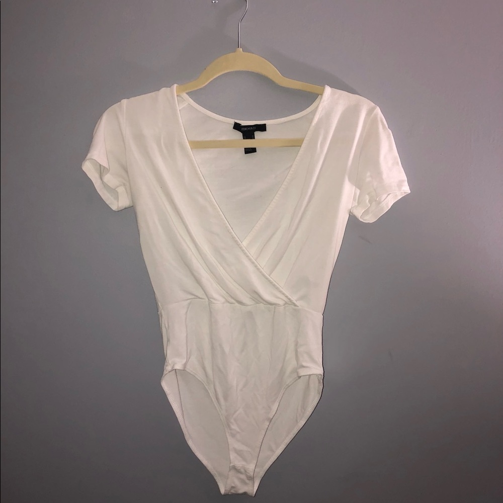 Forever 21 surplice bodysuit
